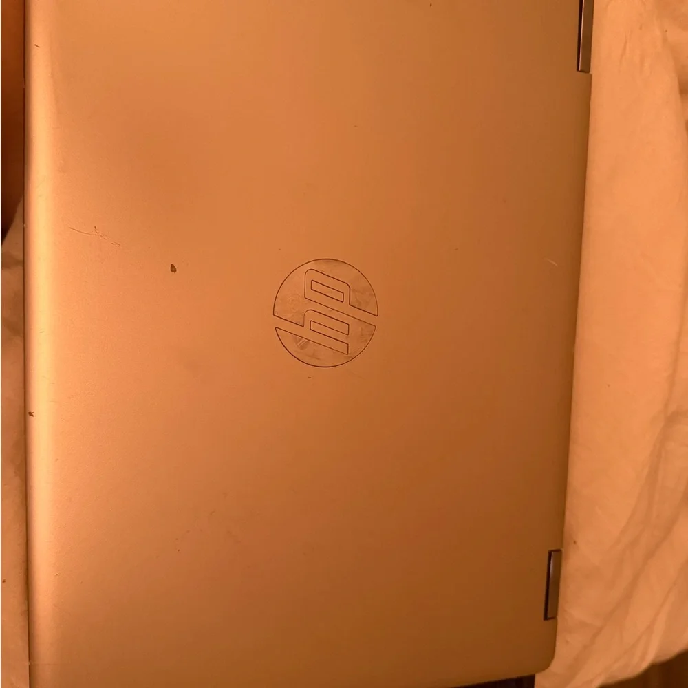 HP Silver Laptop Modern Design with Windows OS